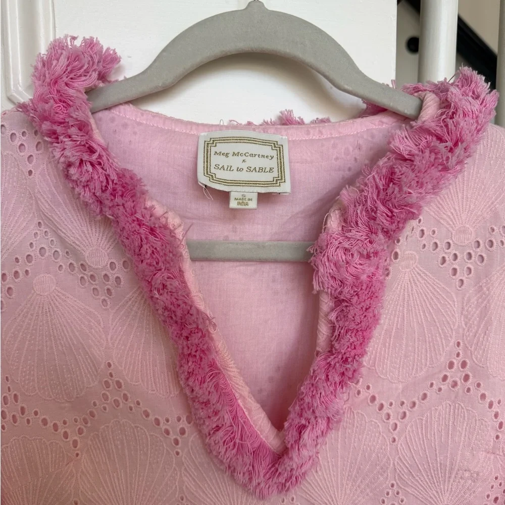 SAIL TO SABLE Eyelet Caftan – Blush | Size Small | NWOT - Picture 5 of 10